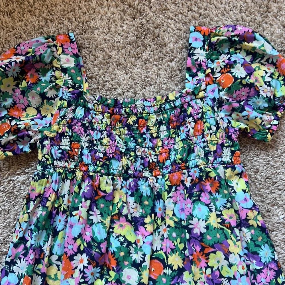 BabyGap Toddler Girl Floral Puff Sleeve Dress Size 3t